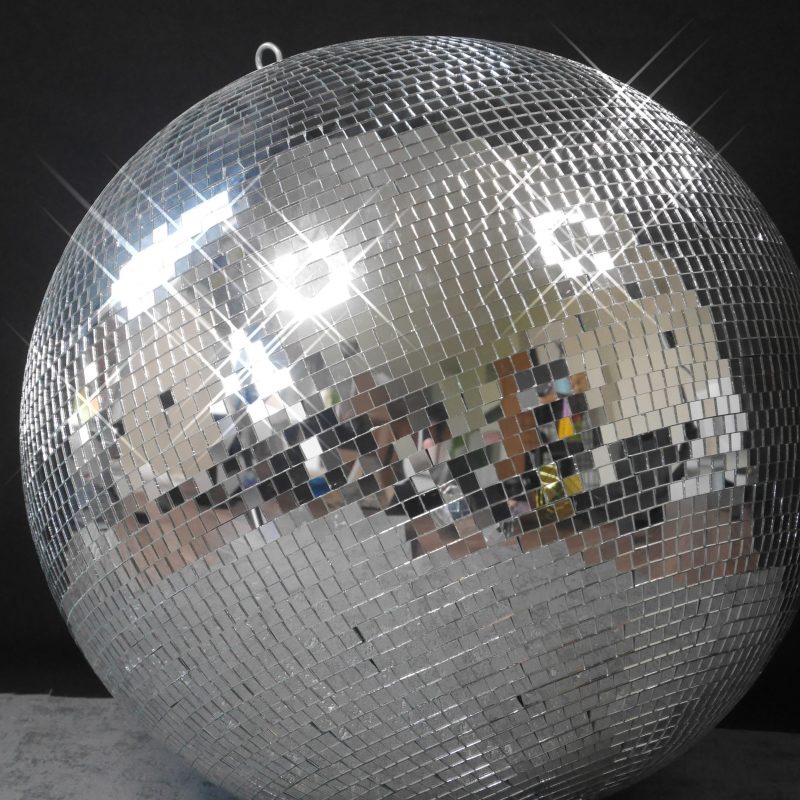 Silver Mirror Ball, 50cm - The Big FX Shop